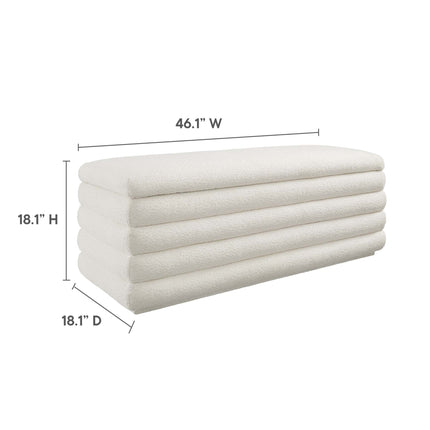 Modway EEI-6665 Mezzo Boucle Upholstered Storage Bench Modway