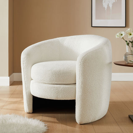 Modway EEI-6666 Affinity Upholstered Boucle Fabric Curved Back Armchair Modway