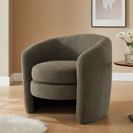 Modway EEI-6666 Affinity Upholstered Boucle Fabric Curved Back Armchair Modway