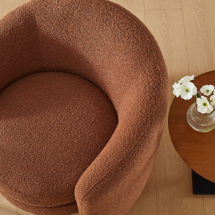Modway EEI-6666 Affinity Upholstered Boucle Fabric Curved Back Armchair Modway