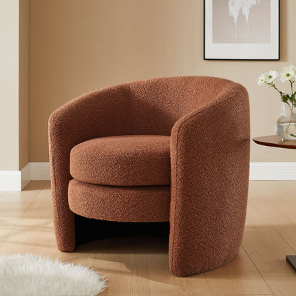 Modway EEI-6666 Affinity Upholstered Boucle Fabric Curved Back Armchair Modway