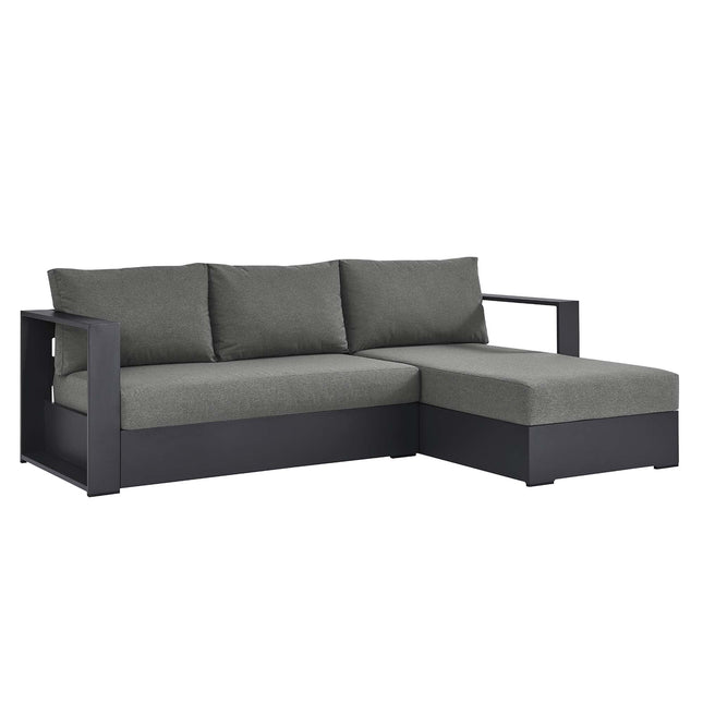 Modway EEI-6669 Tahoe 2-Piece Outdoor Patio Powder-Coated Aluminum Right-Facing Chaise Sectional Sofa Set - Plaza Home Decor