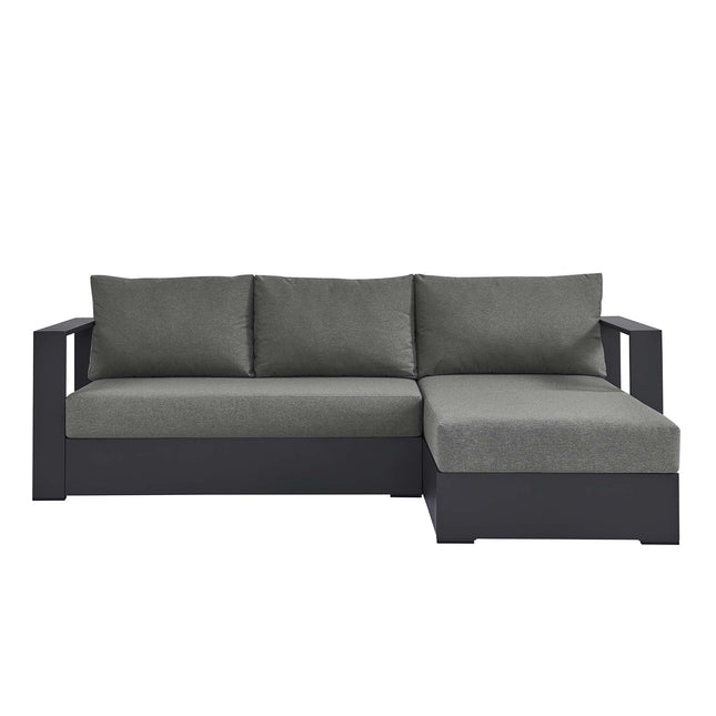 Modway EEI-6669 Tahoe 2-Piece Outdoor Patio Powder-Coated Aluminum Right-Facing Chaise Sectional Sofa Set - Plaza Home Decor