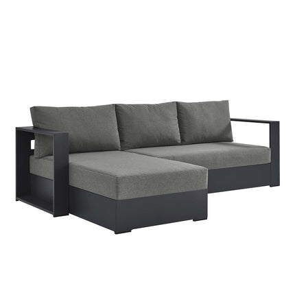 Modway EEI-6670 Tahoe 2-Piece Outdoor Patio Powder-Coated Aluminum Left-Facing Chaise Sectional Sofa Set - Plaza Home Decor