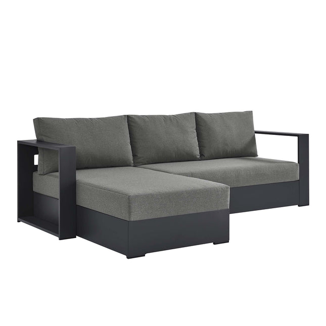 Modway EEI-6670 Tahoe 2-Piece Outdoor Patio Powder-Coated Aluminum Left-Facing Chaise Sectional Sofa Set - Plaza Home Decor
