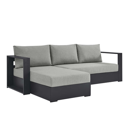 Modway EEI-6670 Tahoe 2-Piece Outdoor Patio Powder-Coated Aluminum Left-Facing Chaise Sectional Sofa Set - Plaza Home Decor