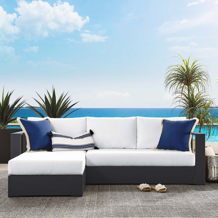 Modway EEI-6670 Tahoe 2-Piece Outdoor Patio Powder-Coated Aluminum Left-Facing Chaise Sectional Sofa Set - Plaza Home Decor