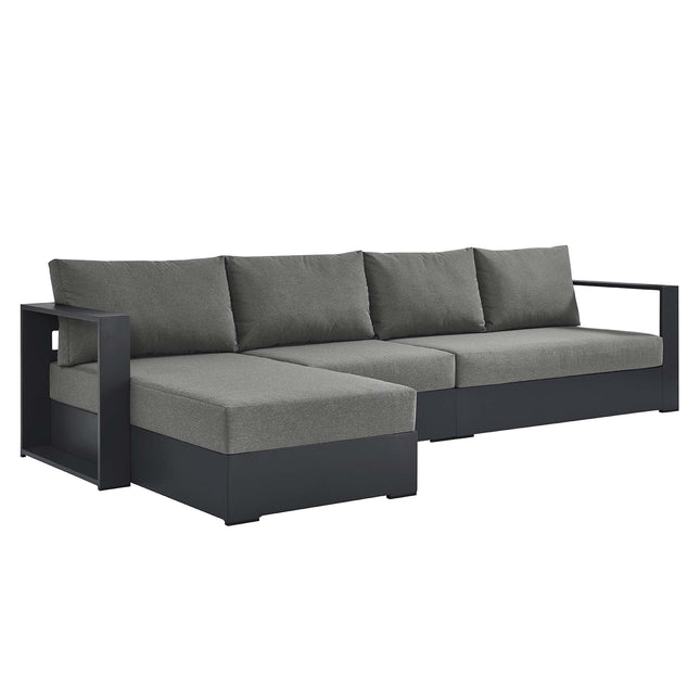 Modway EEI-6672 Tahoe 3-Piece Outdoor Patio Powder-Coated Aluminum Left-Facing Chaise Sectional Sofa Set - Plaza Home Decor