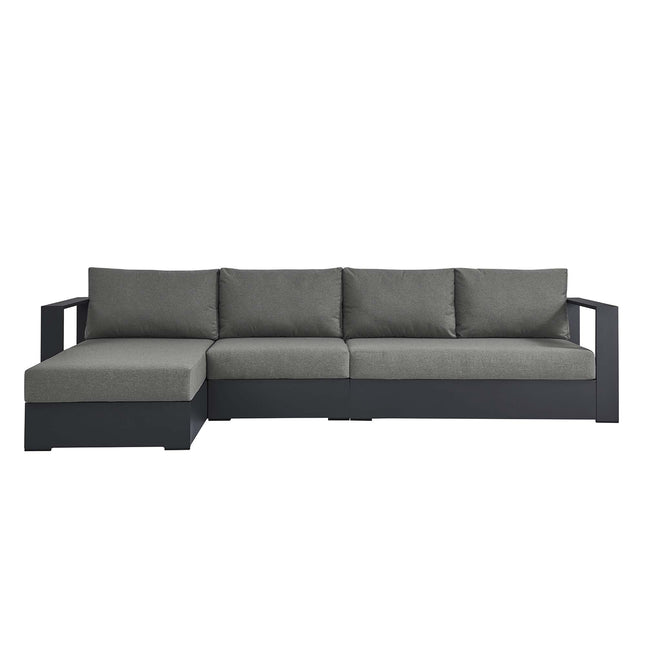 Modway EEI-6672 Tahoe 3-Piece Outdoor Patio Powder-Coated Aluminum Left-Facing Chaise Sectional Sofa Set - Plaza Home Decor