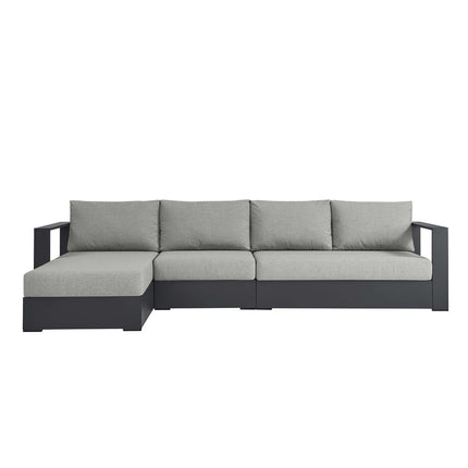 Modway EEI-6672 Tahoe 3-Piece Outdoor Patio Powder-Coated Aluminum Left-Facing Chaise Sectional Sofa Set - Plaza Home Decor