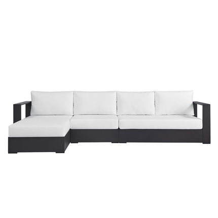 Modway EEI-6672 Tahoe 3-Piece Outdoor Patio Powder-Coated Aluminum Left-Facing Chaise Sectional Sofa Set - Plaza Home Decor
