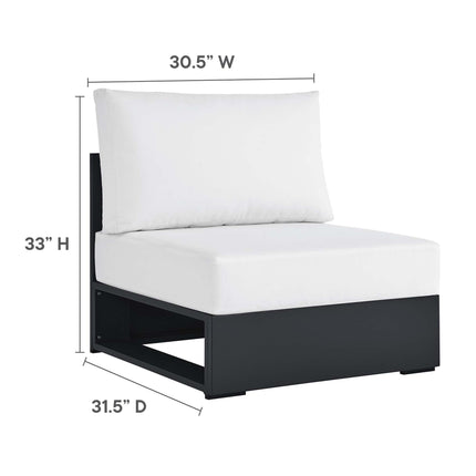 Modway EEI-6672 Tahoe 3-Piece Outdoor Patio Powder-Coated Aluminum Left-Facing Chaise Sectional Sofa Set - Plaza Home Decor