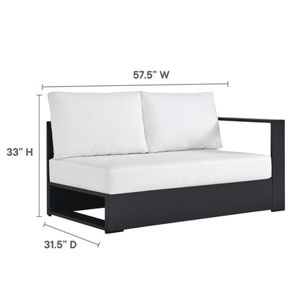 Modway EEI-6672 Tahoe 3-Piece Outdoor Patio Powder-Coated Aluminum Left-Facing Chaise Sectional Sofa Set - Plaza Home Decor