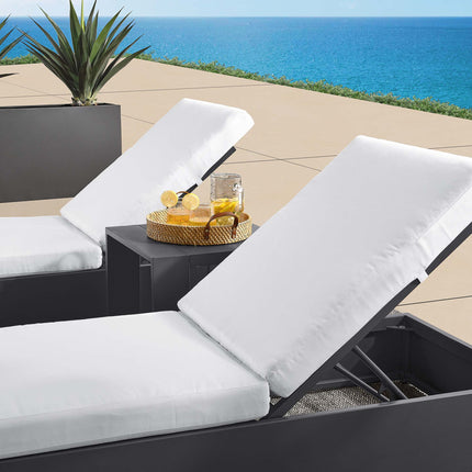 Modway EEI-6673 Tahoe 3-Piece Outdoor Patio Powder-Coated Aluminum Chaise Lounge Set - Plaza Home Decor