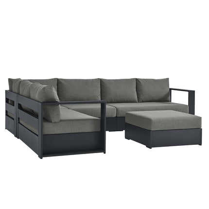 Modway EEI-6674 Tahoe 5-Piece Outdoor Patio Powder-Coated Aluminum Sectional Sofa Set - Plaza Home Decor