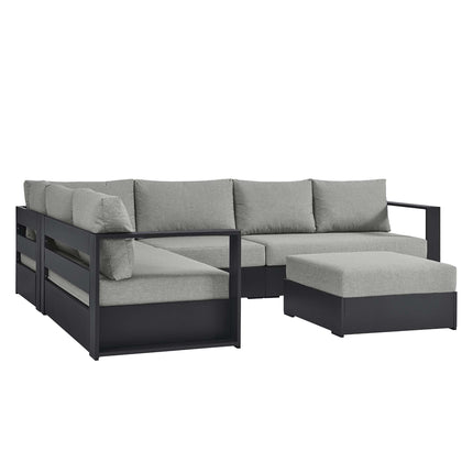 Modway EEI-6674 Tahoe 5-Piece Outdoor Patio Powder-Coated Aluminum Sectional Sofa Set - Plaza Home Decor