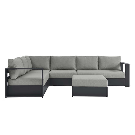 Modway EEI-6674 Tahoe 5-Piece Outdoor Patio Powder-Coated Aluminum Sectional Sofa Set - Plaza Home Decor