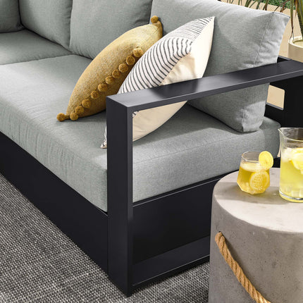 Modway EEI-6674 Tahoe 5-Piece Outdoor Patio Powder-Coated Aluminum Sectional Sofa Set - Plaza Home Decor