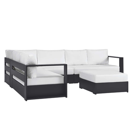 Modway EEI-6674 Tahoe 5-Piece Outdoor Patio Powder-Coated Aluminum Sectional Sofa Set - Plaza Home Decor
