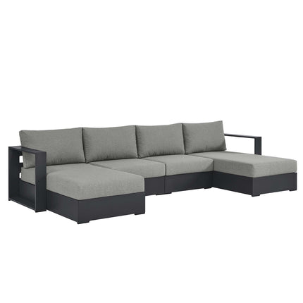Modway EEI-6676 Tahoe 4-Piece Outdoor Patio Powder-Coated Aluminum Sectional Sofa Set - Plaza Home Decor