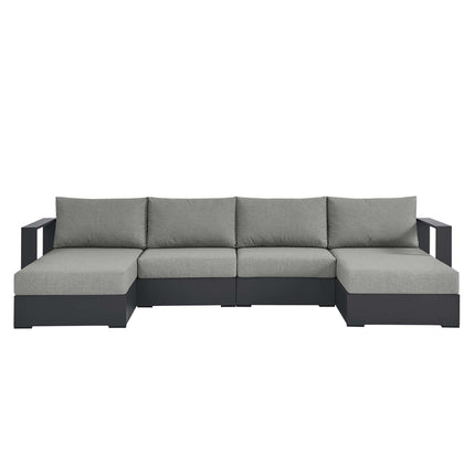 Modway EEI-6676 Tahoe 4-Piece Outdoor Patio Powder-Coated Aluminum Sectional Sofa Set - Plaza Home Decor