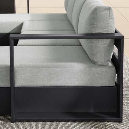 Modway EEI-6676 Tahoe 4-Piece Outdoor Patio Powder-Coated Aluminum Sectional Sofa Set - Plaza Home Decor