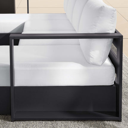 Modway EEI-6676 Tahoe 4-Piece Outdoor Patio Powder-Coated Aluminum Sectional Sofa Set - Plaza Home Decor