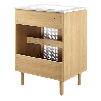 Modway EEI-6677 Calla 24" Perforated Metal Bathroom Vanity Modway