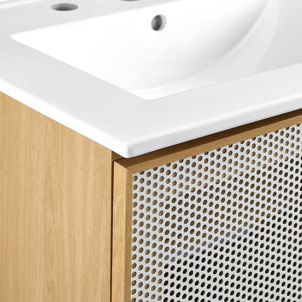 Modway EEI-6677 Calla 24" Perforated Metal Bathroom Vanity Modway