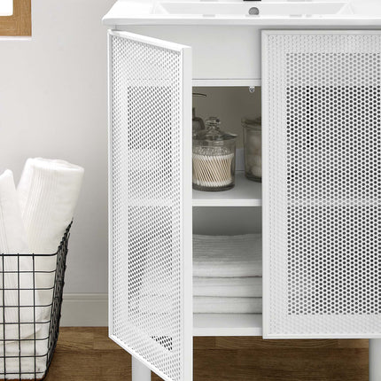 Modway EEI-6677 Calla 24" Perforated Metal Bathroom Vanity Modway
