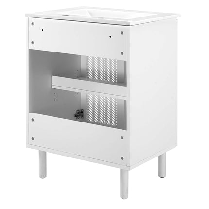 Modway EEI-6677 Calla 24" Perforated Metal Bathroom Vanity Modway