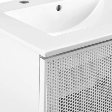 Modway EEI-6677 Calla 24" Perforated Metal Bathroom Vanity Modway