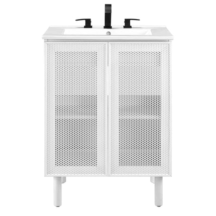 Modway EEI-6677 Calla 24" Perforated Metal Bathroom Vanity Modway