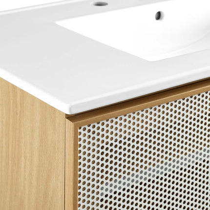 Modway EEI-6678 Calla 36" Perforated Metal Bathroom Vanity Modway