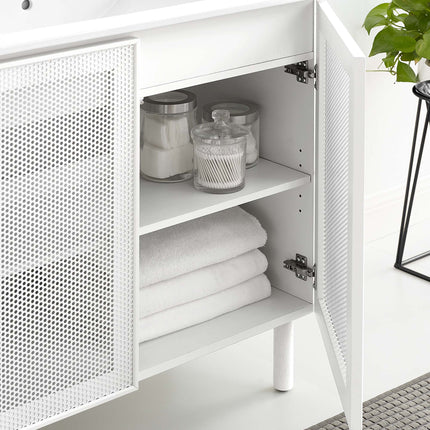 Modway EEI-6678 Calla 36" Perforated Metal Bathroom Vanity Modway