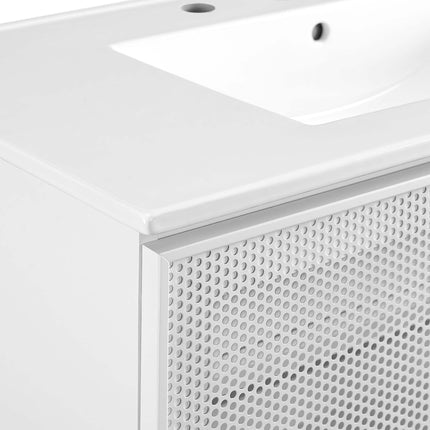 Modway EEI-6678 Calla 36" Perforated Metal Bathroom Vanity Modway