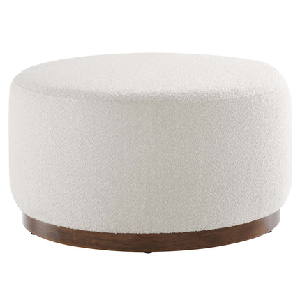 Modway EEI-6681 Tilden Large 29" Round Boucle Upholstered Ottoman - Plaza Home Decor