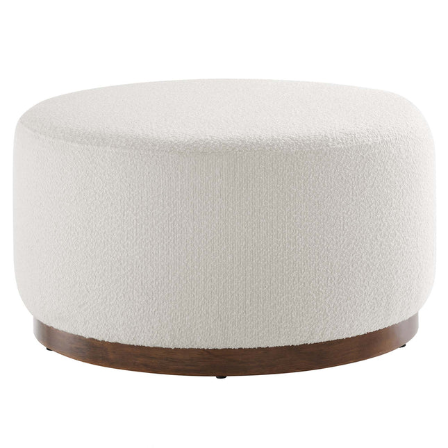 Modway EEI-6681 Tilden Large 29" Round Boucle Upholstered Ottoman - Plaza Home Decor