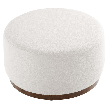 Modway EEI-6681 Tilden Large 29" Round Boucle Upholstered Ottoman - Plaza Home Decor