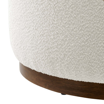 Modway EEI-6681 Tilden Large 29" Round Boucle Upholstered Ottoman - Plaza Home Decor