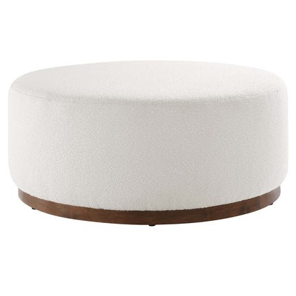 Modway EEI-6682 Tilden Large 38" Round Boucle Upholstered Upholstered Ottoman - Plaza Home Decor