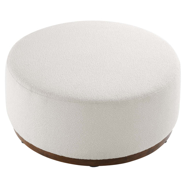 Modway EEI-6682 Tilden Large 38" Round Boucle Upholstered Upholstered Ottoman - Plaza Home Decor