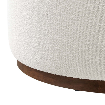 Modway EEI-6682 Tilden Large 38" Round Boucle Upholstered Upholstered Ottoman - Plaza Home Decor