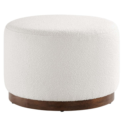 Modway EEI-6683 Tilden Large 23" Round Boucle Upholstered Upholstered Ottoman - Plaza Home Decor