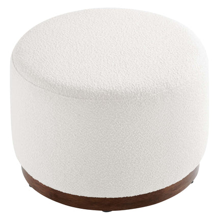 Modway EEI-6683 Tilden Large 23" Round Boucle Upholstered Upholstered Ottoman - Plaza Home Decor