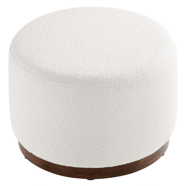 Modway EEI-6683 Tilden Large 23" Round Boucle Upholstered Upholstered Ottoman - Plaza Home Decor
