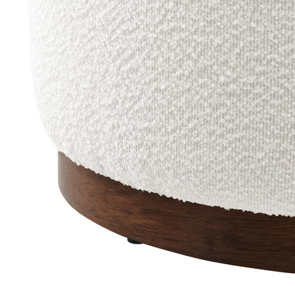 Modway EEI-6683 Tilden Large 23" Round Boucle Upholstered Upholstered Ottoman - Plaza Home Decor
