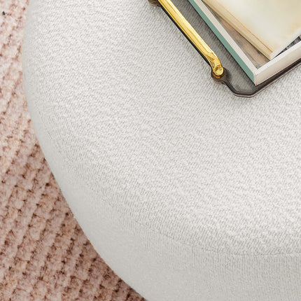 Modway EEI-6683 Tilden Large 23" Round Boucle Upholstered Upholstered Ottoman - Plaza Home Decor