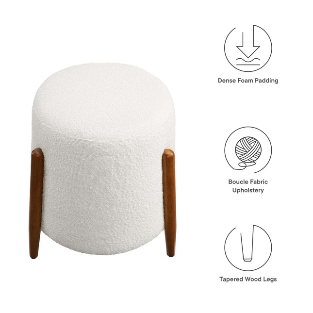 Modway EEI-6686 Riven Upholstered Boucle Fabric Ottoman Modway