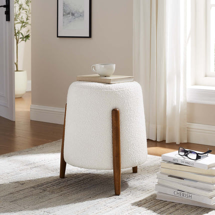 Modway EEI-6686 Riven Upholstered Boucle Fabric Ottoman Modway